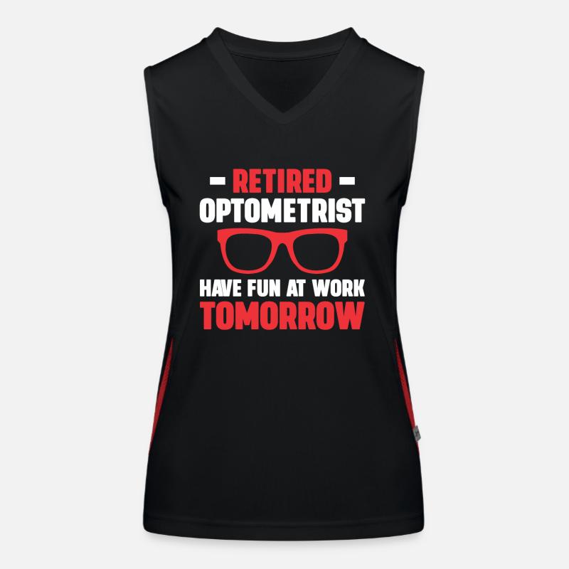 Optiker Geschenk Optometrie Funktionelles Kontrast-Tank Top für Frauen