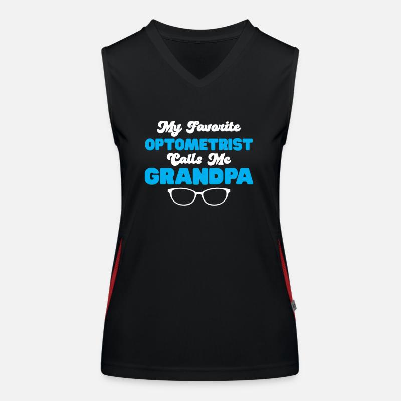 Opticien Gift Optometry Débardeur respirant contrasté Femme