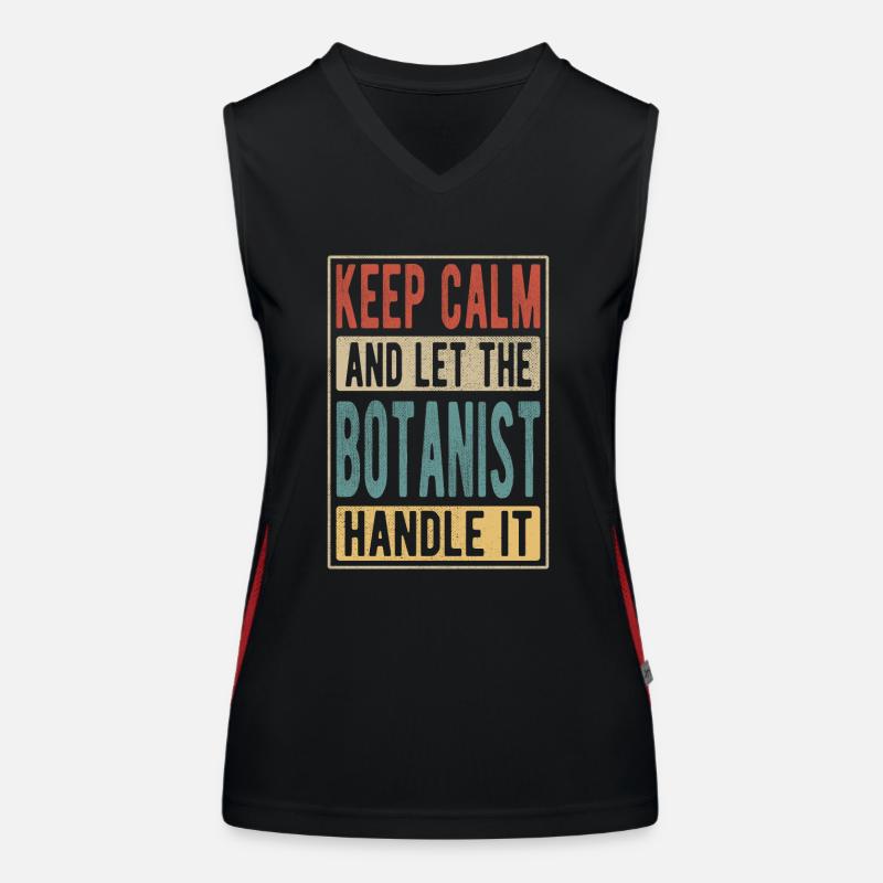 Botaniker Retro Geschenk Funktionelles Kontrast-Tank Top für Frauen