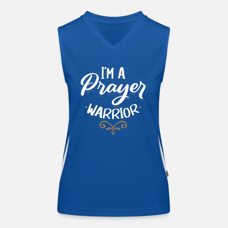Ich Bin Ein Gebetskrieger Christlicher Glaube An Funktionelles Kontrast-Tank Top für Frauen
