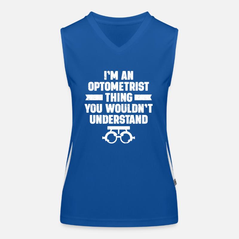 Optiker Geschenk Optometrie Funktionelles Kontrast-Tank Top für Frauen