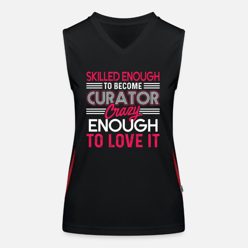 Curator Skilled Enough To Become Curator Women's Functional Contrast Tank Top