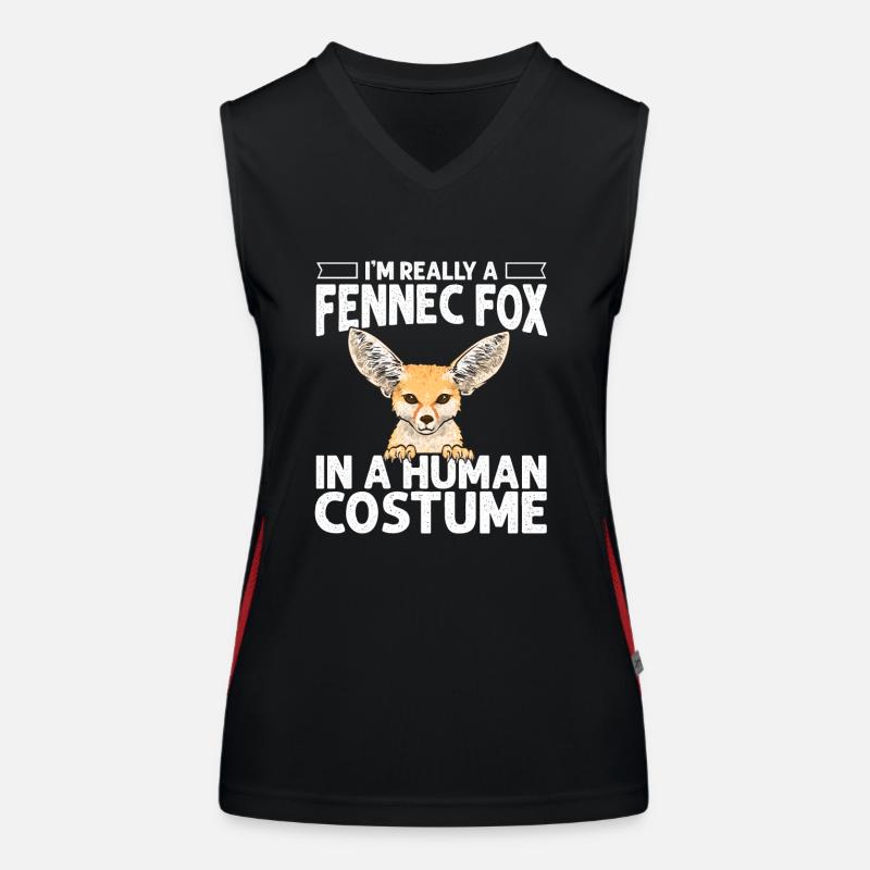 Fennek Fox Fennec Fox Desert Fox Women's Functional Contrast Tank Top