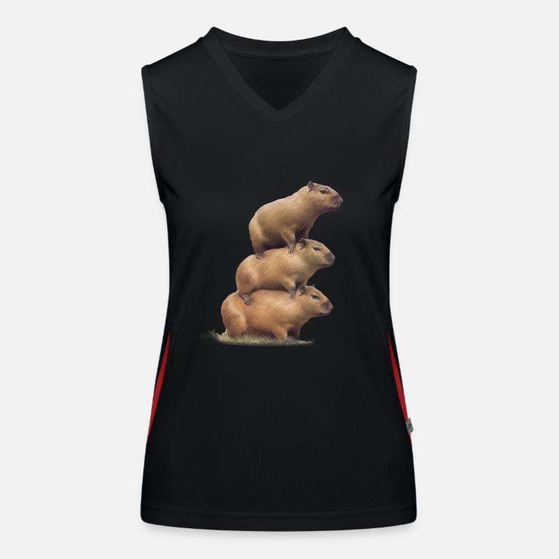 Tour Capybara Débardeur respirant contrasté Femme