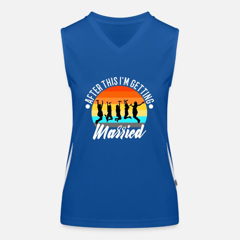 After this im getting married Funktionelles Kontrast-Tank Top für Frauen