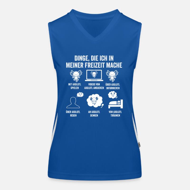Axolotl Funktionelles Kontrast-Tank Top für Frauen