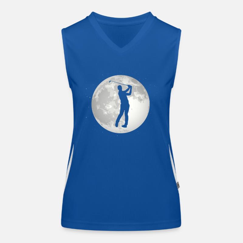 Full Moon - Golf - Women's Functional Contrast Tank Top