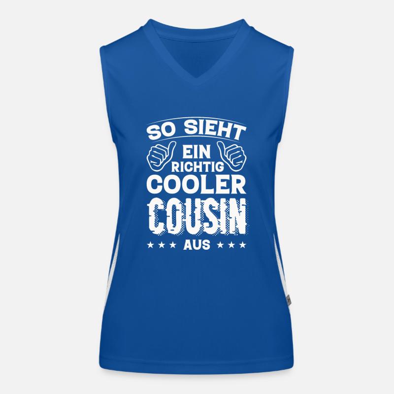 Cousin Cousin Geburtstag Cousin Sprüche Bester Funktionelles Kontrast-Tank Top für Frauen