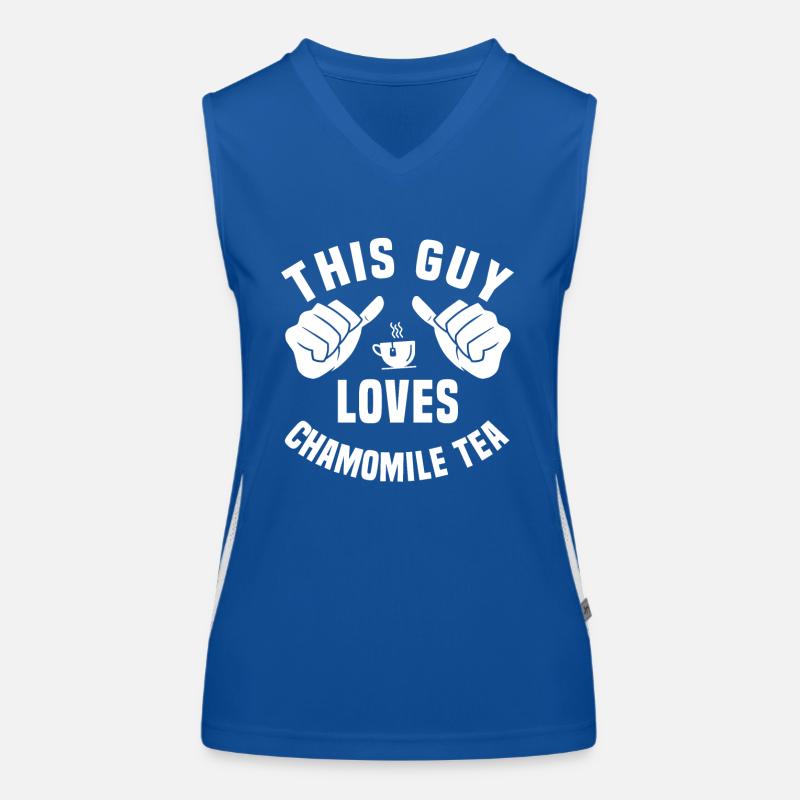 Funny Chamomile Tea Lover Outfit Women's Functional Contrast Tank Top
