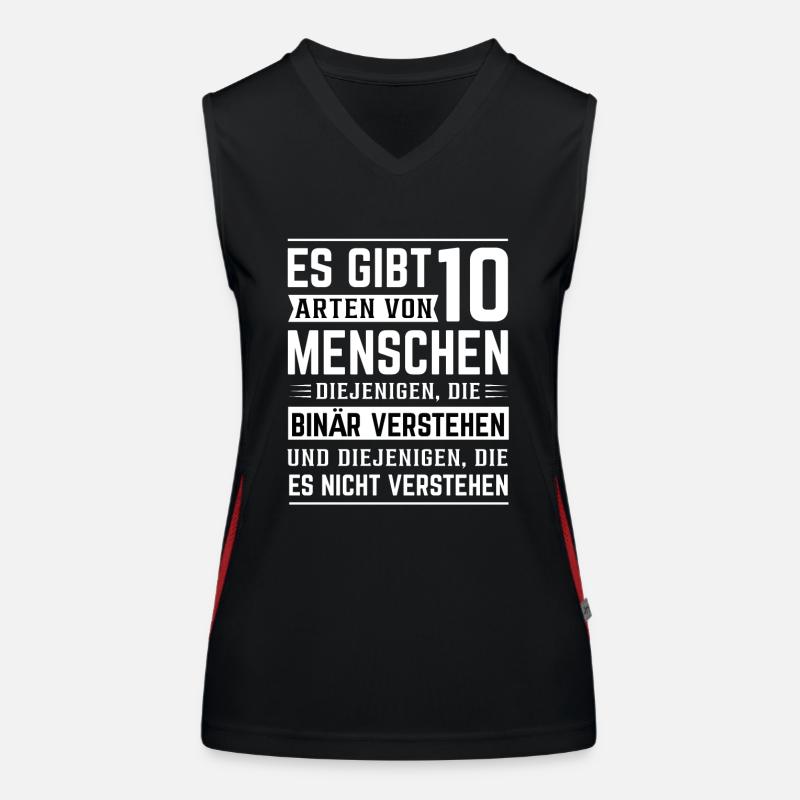 Lustige Sprüche Funktionelles Kontrast-Tank Top für Frauen