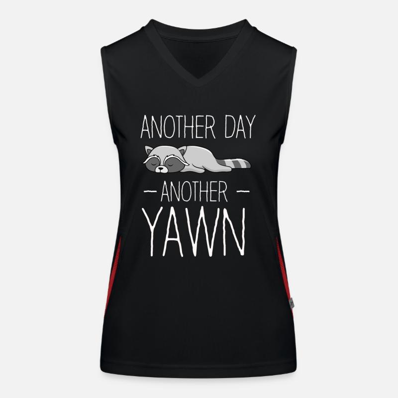 Another Day, Another Yawn Women's Functional Contrast Tank Top