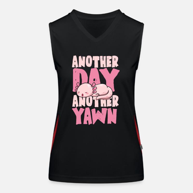 Another Day, Another Yawn Women's Functional Contrast Tank Top