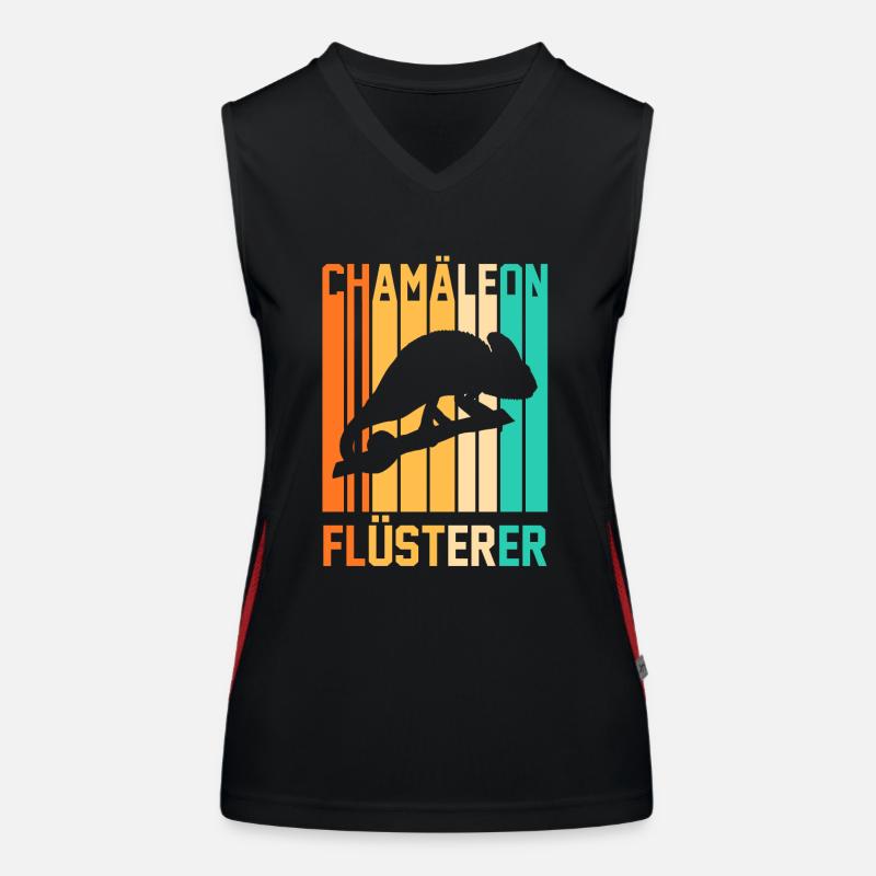 Chamäleon Flüsterer Funktionelles Kontrast-Tank Top für Frauen