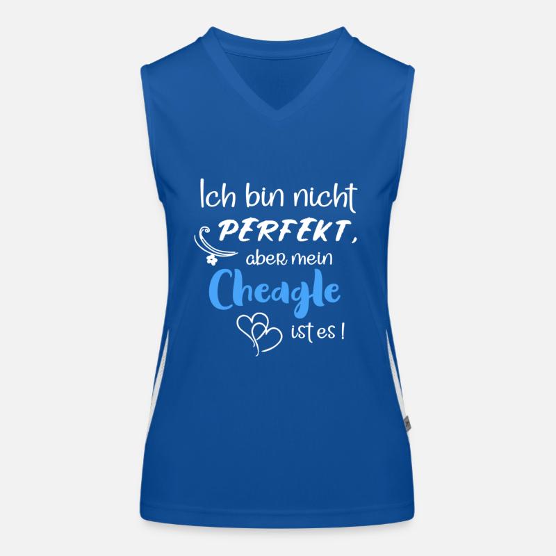 Perfekter Cheagle - Chihuahua Beagle Mix Funktionelles Kontrast-Tank Top für Frauen