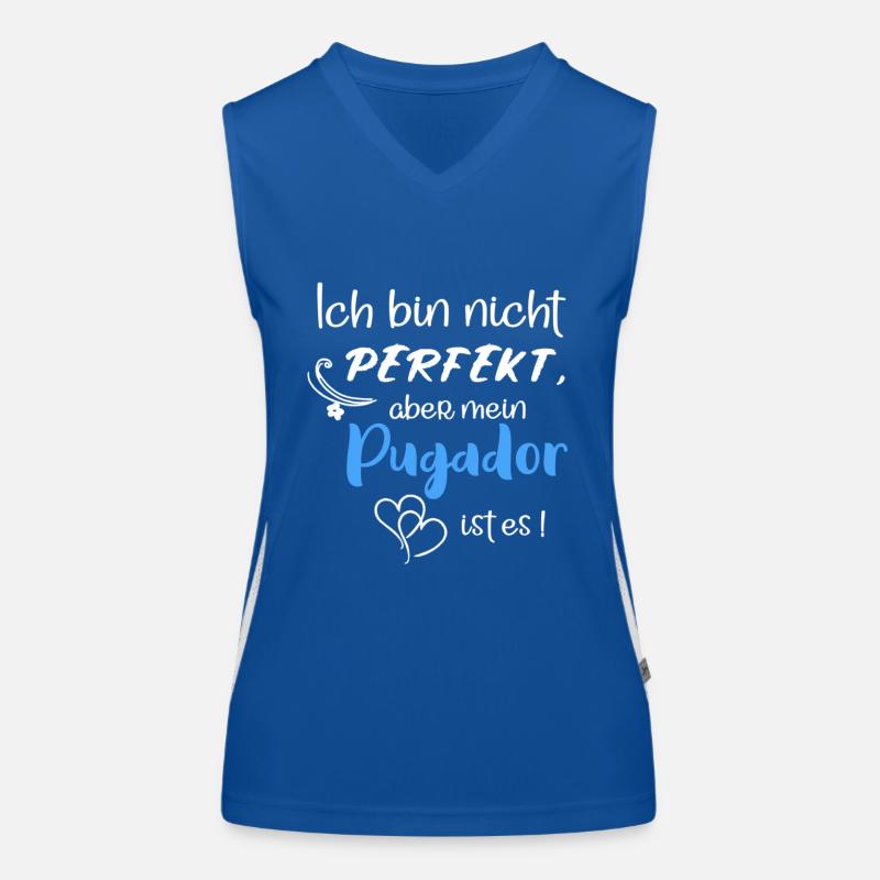 Perfekter Pugador I Mops Labrador Mix Funktionelles Kontrast-Tank Top für Frauen