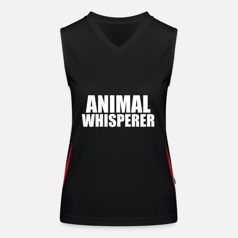 Tierflüsterer Lustiger Tierliebhaber Tier Funktionelles Kontrast-Tank Top für Frauen