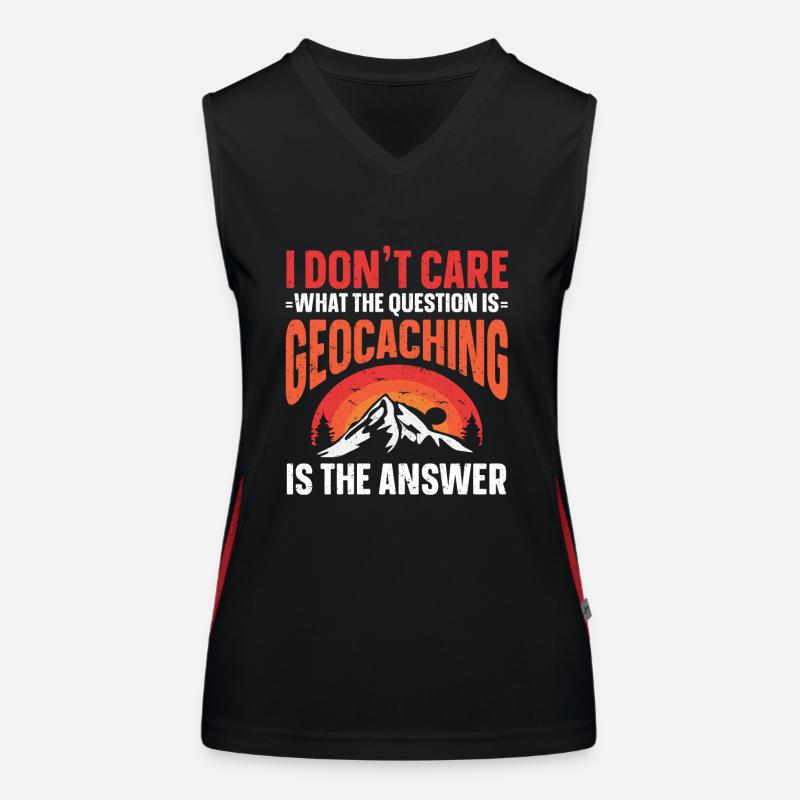 Geocaching Gift Geocacher Geocache Women's Functional Contrast Tank Top