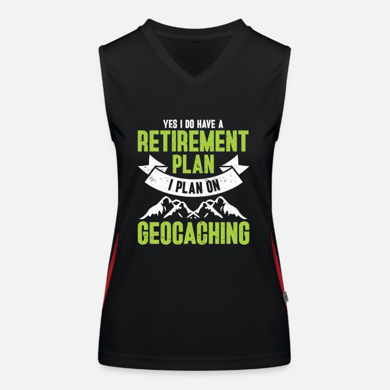 Geocaching Gift Geocacher Geocache Women's Functional Contrast Tank Top