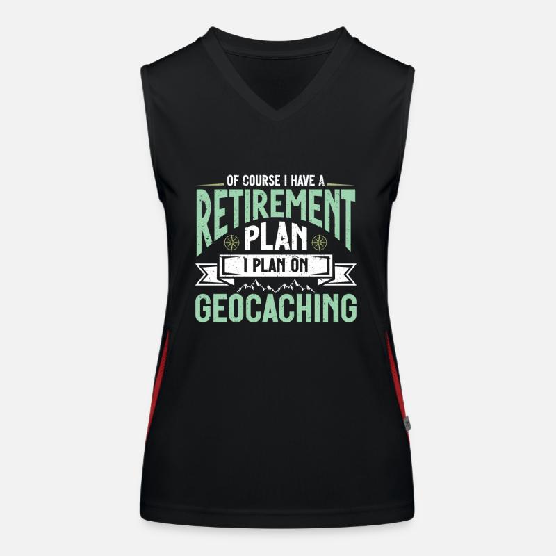 Geocaching Gift Geocacher Geocache Women's Functional Contrast Tank Top