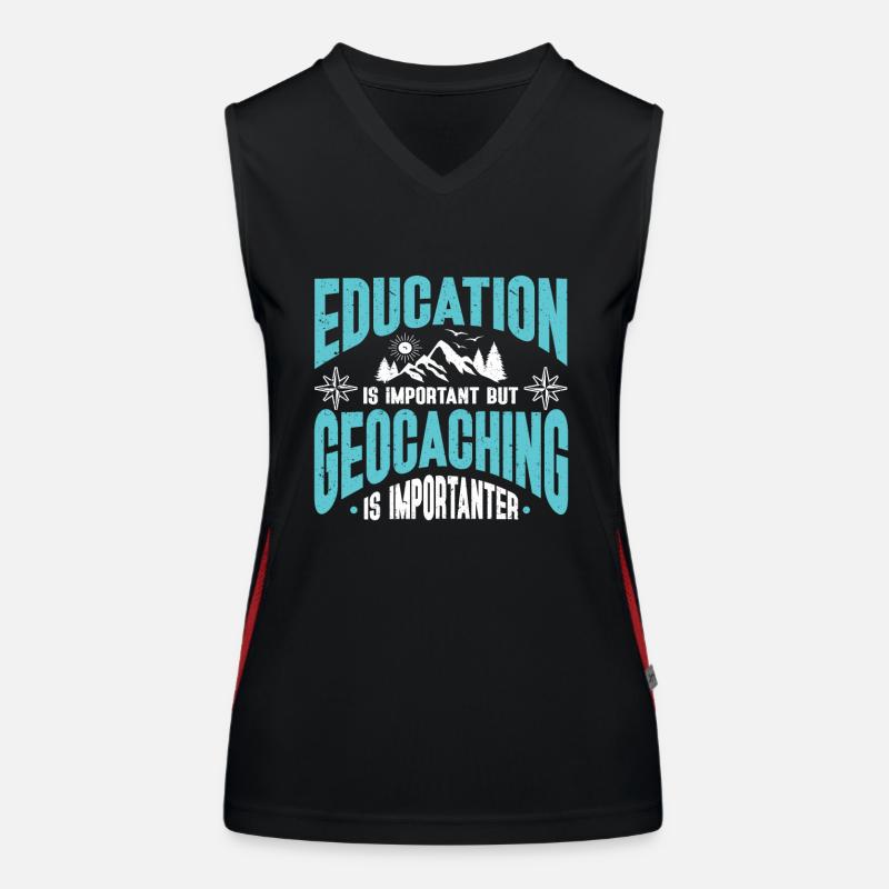 Geocaching Gift Geocacher Geocache Women's Functional Contrast Tank Top