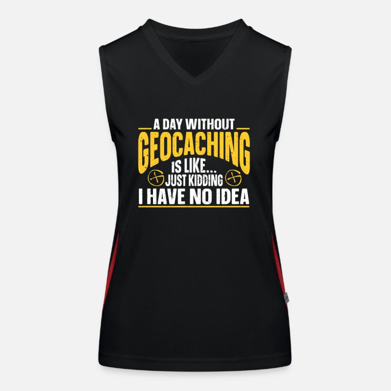 Geocaching Gift Geocacher Geocache Women's Functional Contrast Tank Top