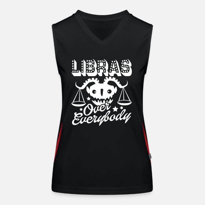 Libra Libras Over Everybody Horoscope Women's Functional Contrast Tank Top