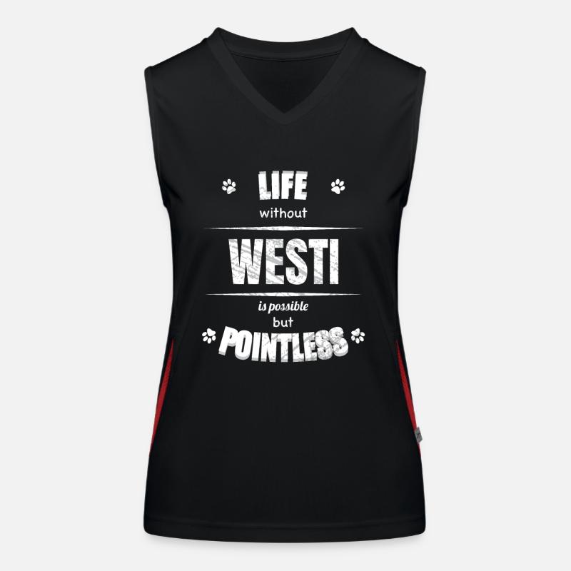 Life is possible but pointless - Westi Women's Functional Contrast Tank Top