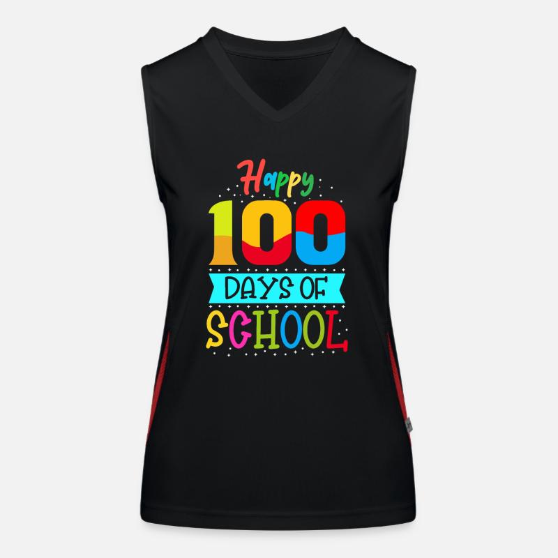 Joyeuses Cent Journées D’École Débardeur respirant contrasté Femme