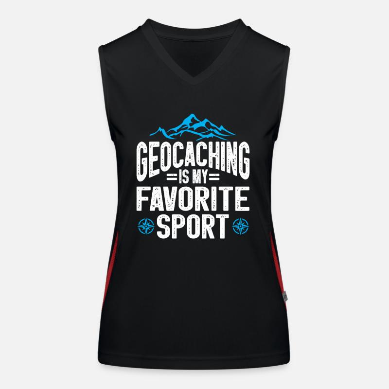 Geocaching Gift Geocacher Geocache Women's Functional Contrast Tank Top