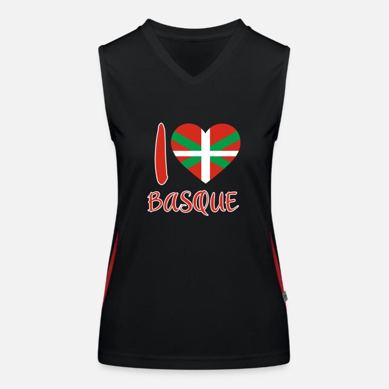Basque Country Basque Flag Women's Functional Contrast Tank Top
