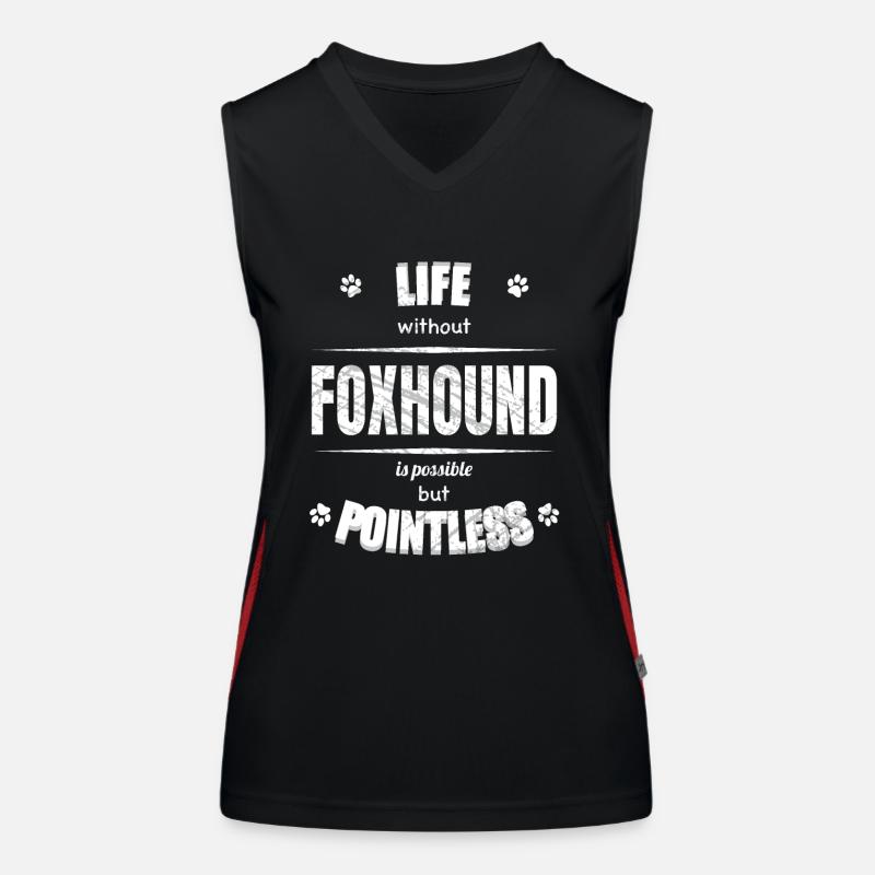 Life is possible but pointless - Foxhound Women's Functional Contrast Tank Top