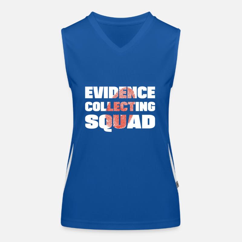 Evidence Collecting Squad Forensic Criminology Women's Functional Contrast Tank Top