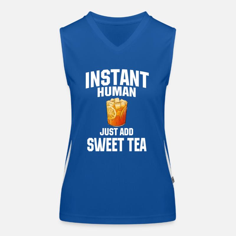Instant Human: Il suffit d’ajouter du thé sucré Débardeur respirant contrasté Femme