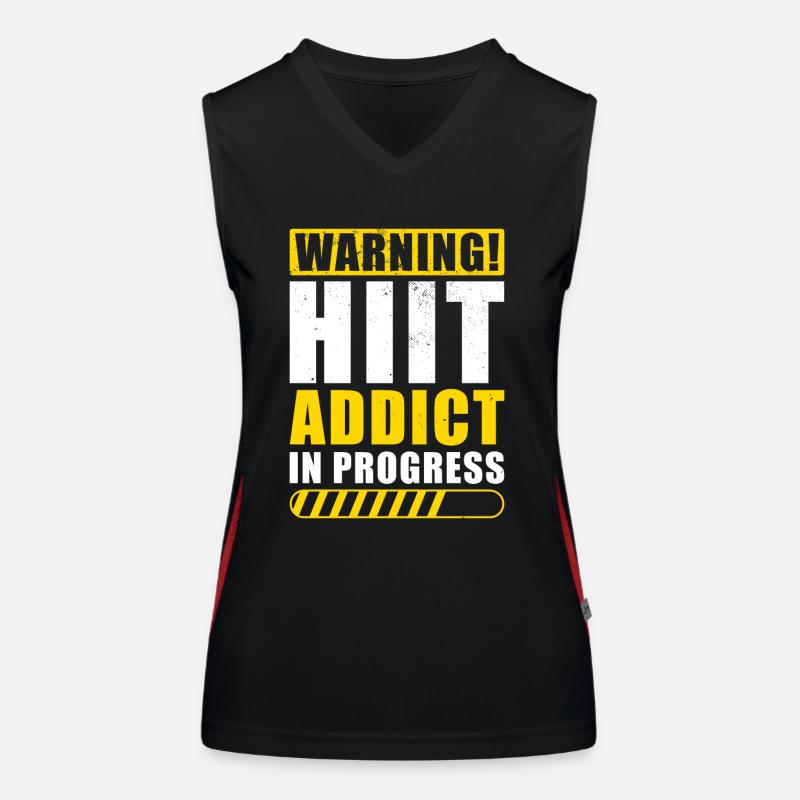Hiit Workout Training Motivation HIIT Hard Train Funktionelles Kontrast-Tank Top für Frauen
