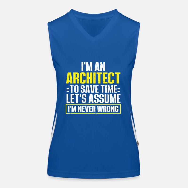 Architect's Gift, Architecture Lover Women's Functional Contrast Tank Top