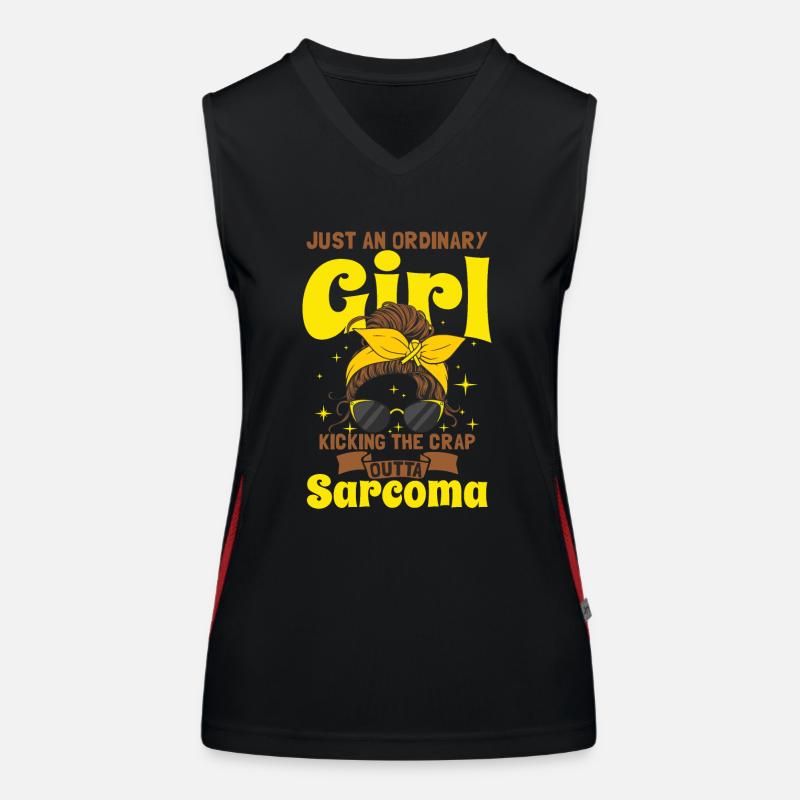 Sarkom-Bewusstseins-Mädchen Funktionelles Kontrast-Tank Top für Frauen