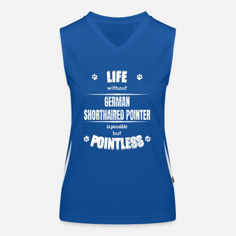 Life is possible pointless - Shorthaired Pointer Women's Functional Contrast Tank Top