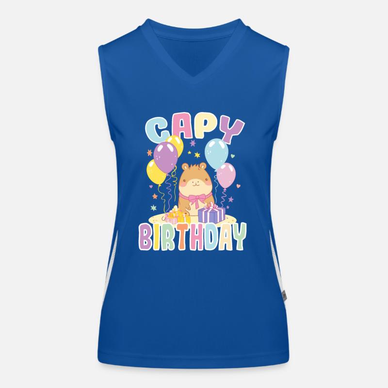 Capy Geburtstag Niedliches Capybara Geburtstag Funktionelles Kontrast-Tank Top für Frauen