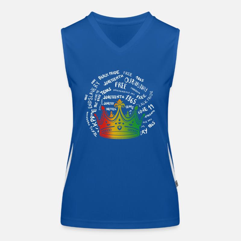 Juneteenth 1865 Remembering My Ancestors Women's Functional Contrast Tank Top
