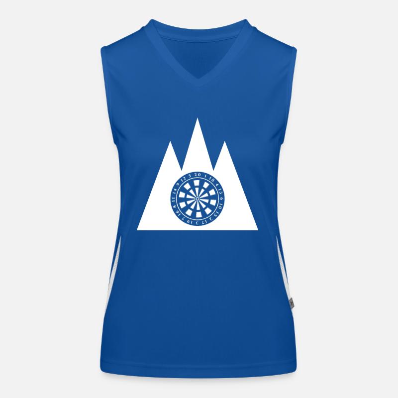 Triple triangle - dartboard - Women's Functional Contrast Tank Top