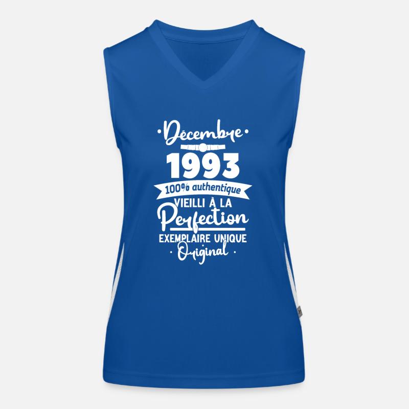 Décembre 1993 30 Ans Débardeur respirant contrasté Femme