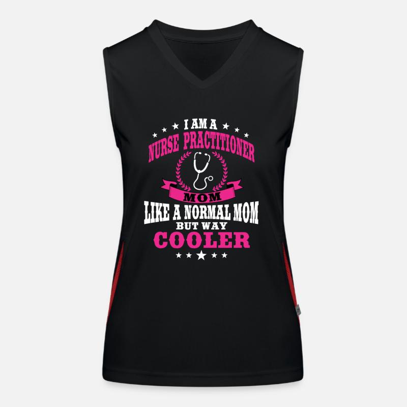 Krankenschwester Mama Funktionelles Kontrast-Tank Top für Frauen