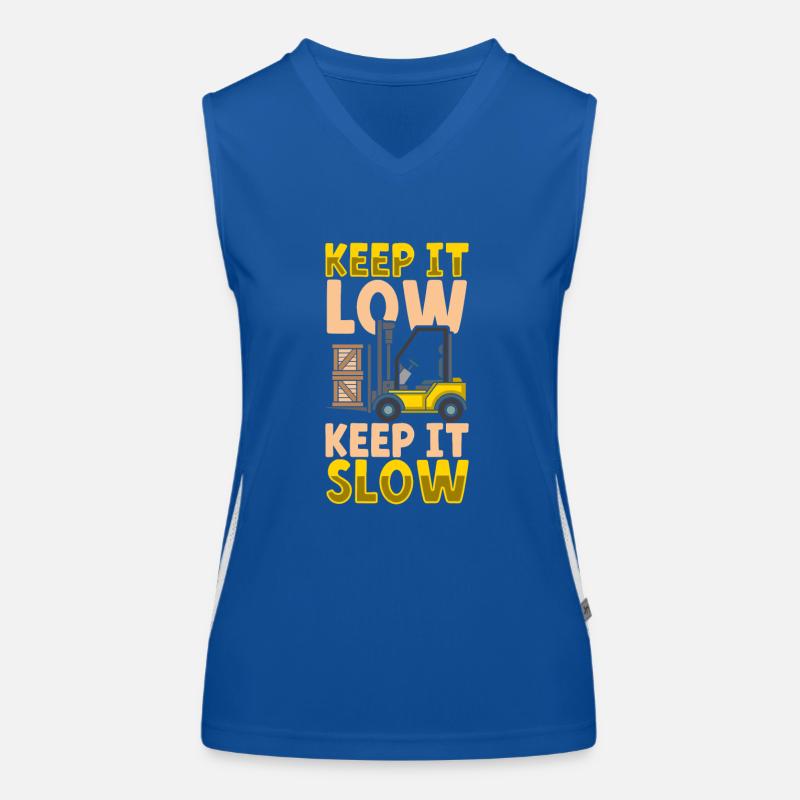 Forklift Driver Warehouse Forklift Women's Functional Contrast Tank Top