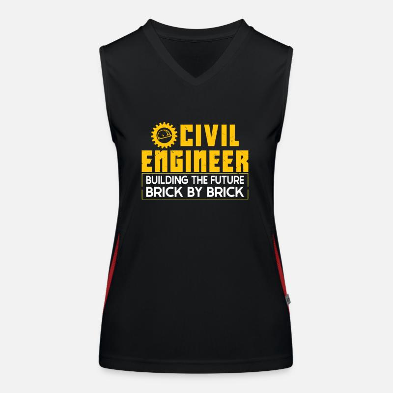 Civil Engineer student Civil Engineering Women's Functional Contrast Tank Top