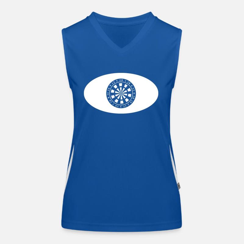 Semicircle - Dartboard - Women's Functional Contrast Tank Top