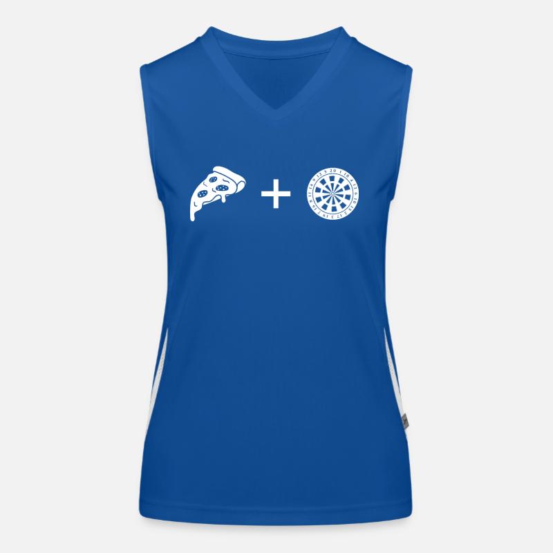 Pizza - Dartboard - Women's Functional Contrast Tank Top
