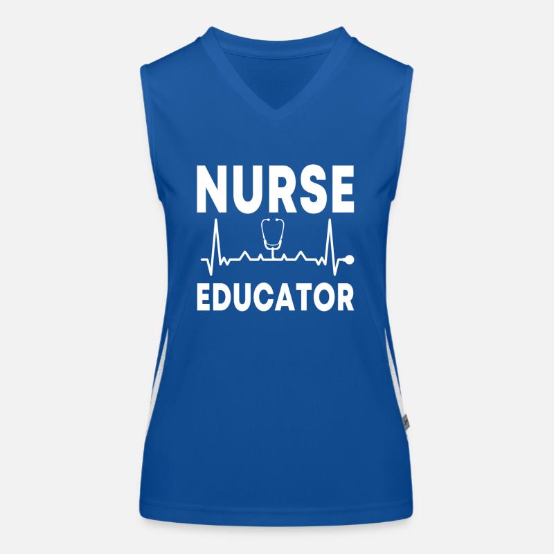 Vêtements d’infirmière instructrice Débardeur respirant contrasté Femme