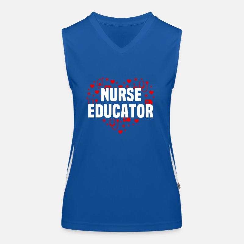 Krankenschwester Ausbilder Funktionelles Kontrast-Tank Top für Frauen