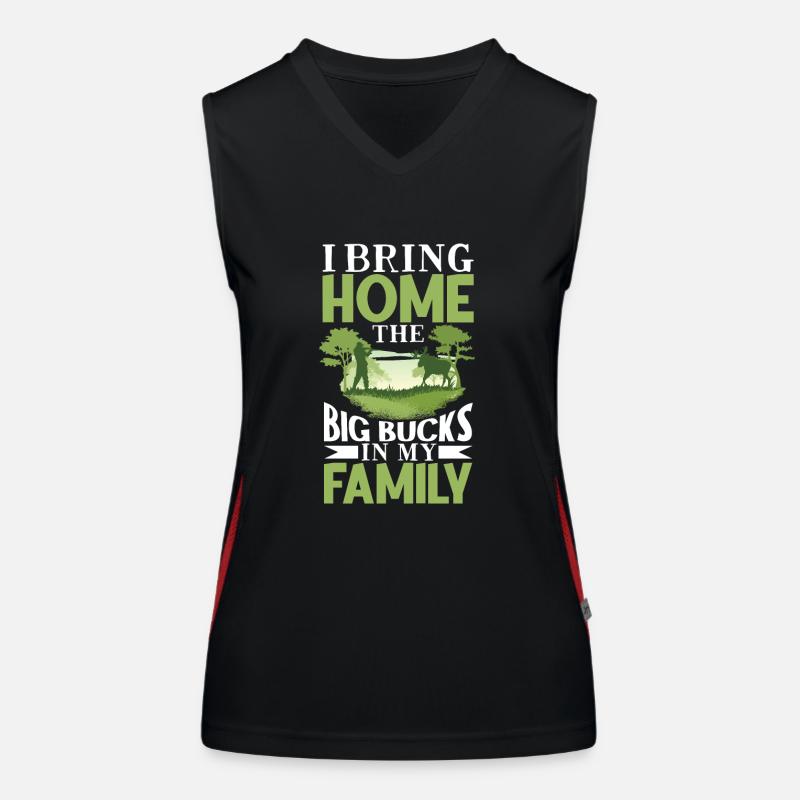 Hirschjagd Hirschjäger Jagdsaison Bockjagd Funktionelles Kontrast-Tank Top für Frauen