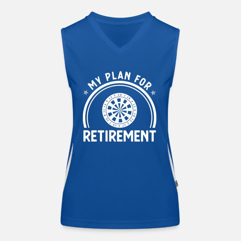 Mon plan de retraite - Dartboard - Débardeur respirant contrasté Femme